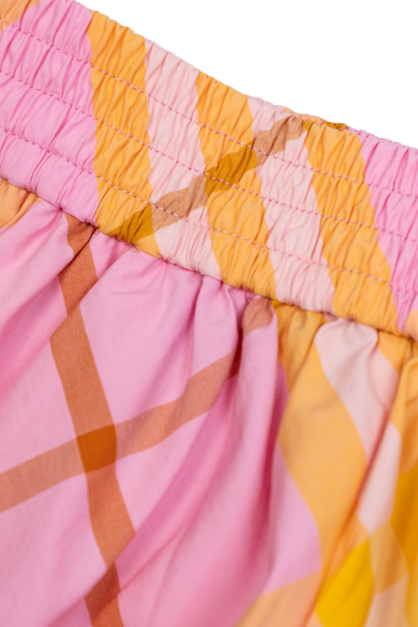 Burberry Kids Check Pattern Shorts